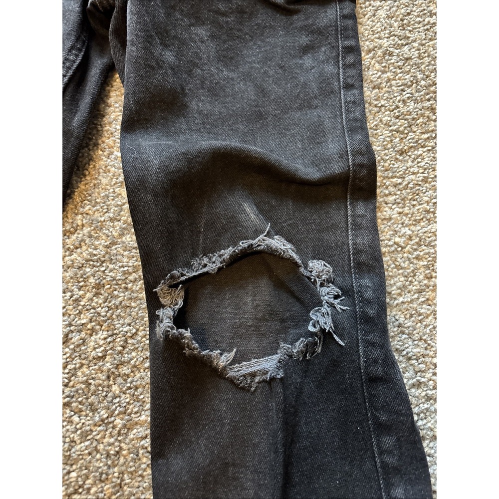 Womens Hollister Black Ultra High Rise 90's Vintage Straight Jeans Size 23X31 - Picture 4 of 9